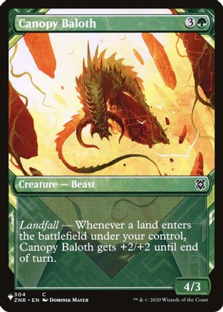 Canopy Baloth (Showcase) (LIST-304) - The List